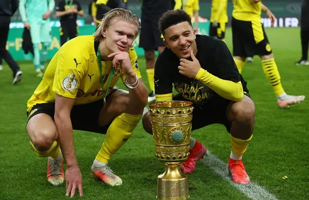 Haaland và Jadon Sancho tại Borussia Dortmund, hai tiền vệ đầy tiềm năng