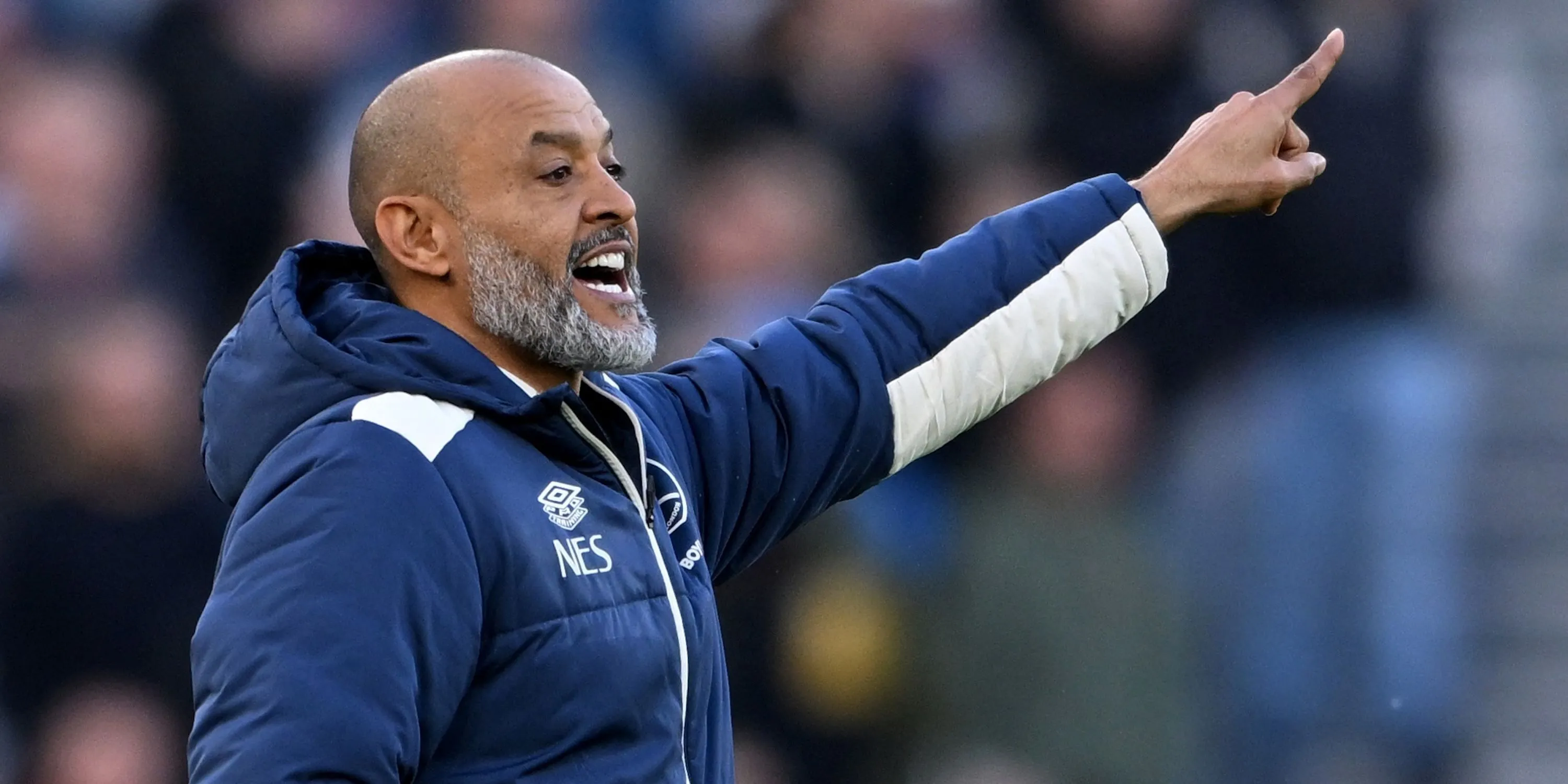 Huấn luyện viên Nuno Espirito Santo của West Ham United thể hiện sự tập trung trong trận đấu