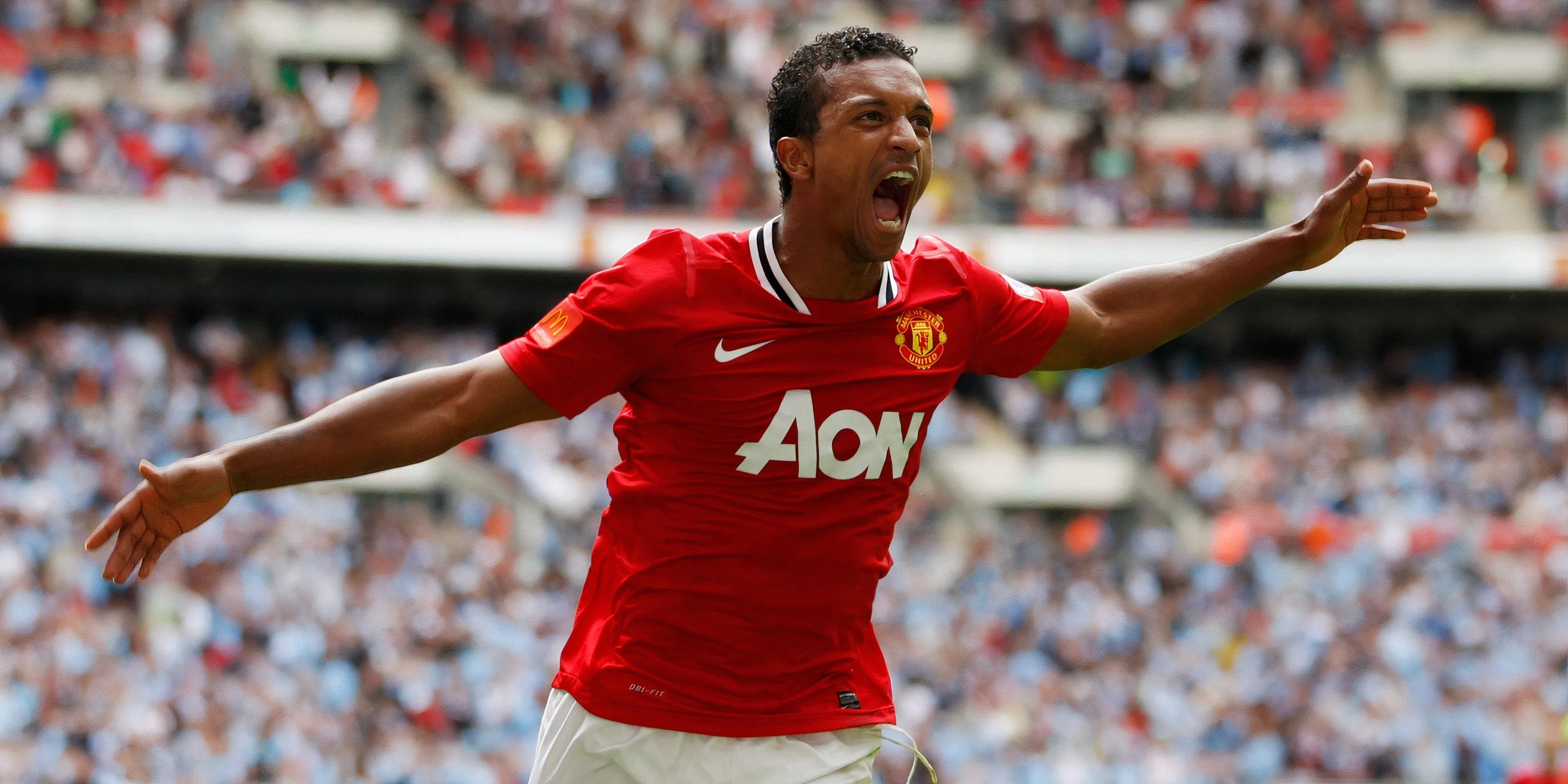 Nani trong trang phục Manchester United tại Community Shield