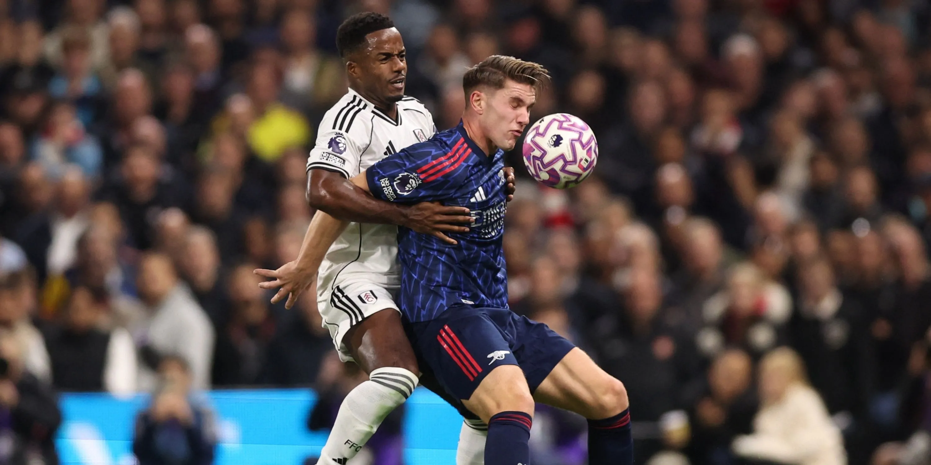 Tiền đạo Viktor Gyokeres trong trang phục Arsenal, người vừa bị chấn thương hamstring