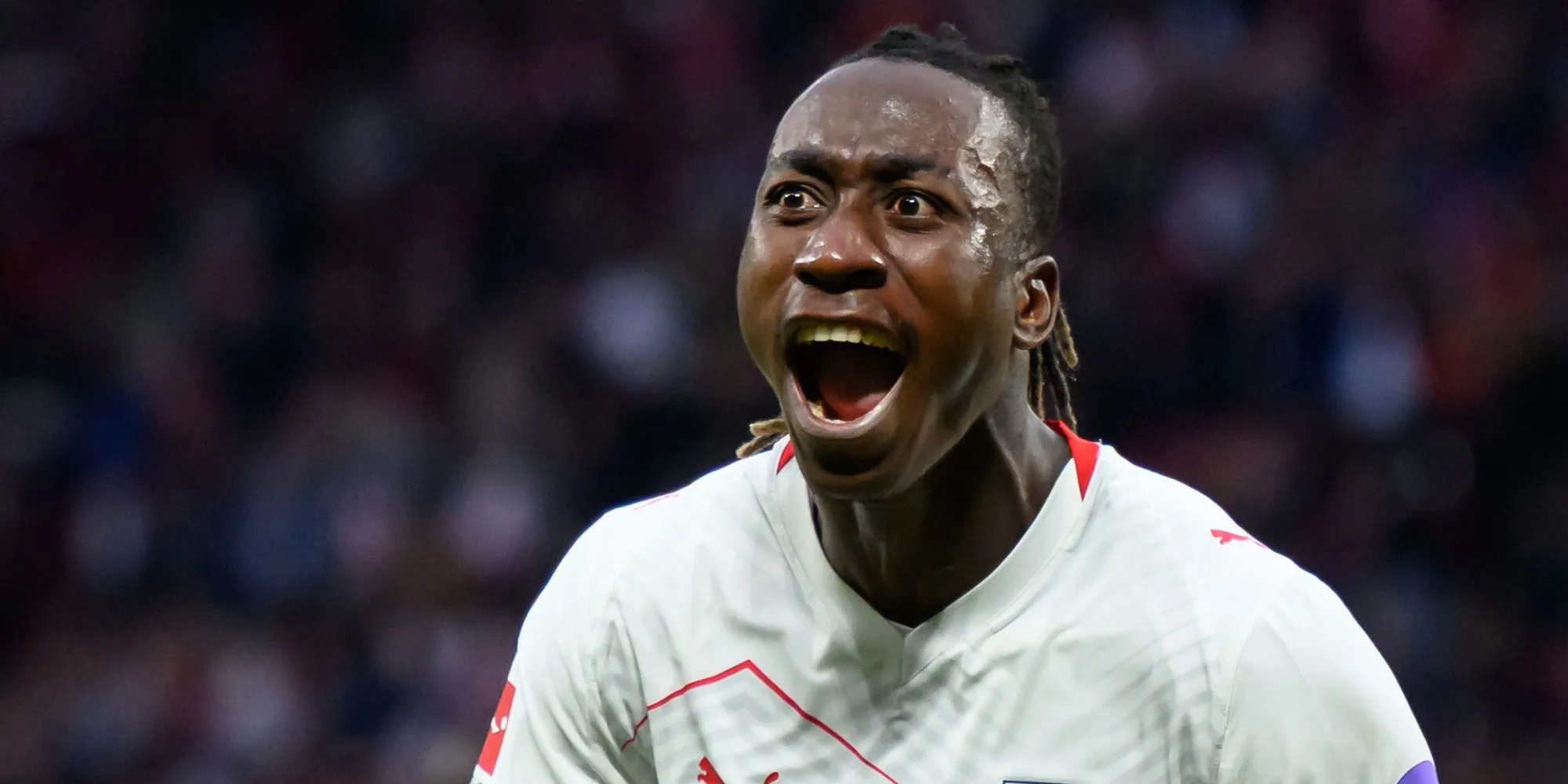 Yan Diomande trong màu áo RB Leipzig với những pha xử lý bóng nhanh nhạy